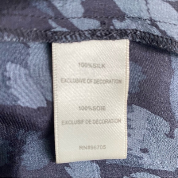 Rebecca Taylor 2 Grey Silk Ruffle Detail Top - Picture 11 of 12